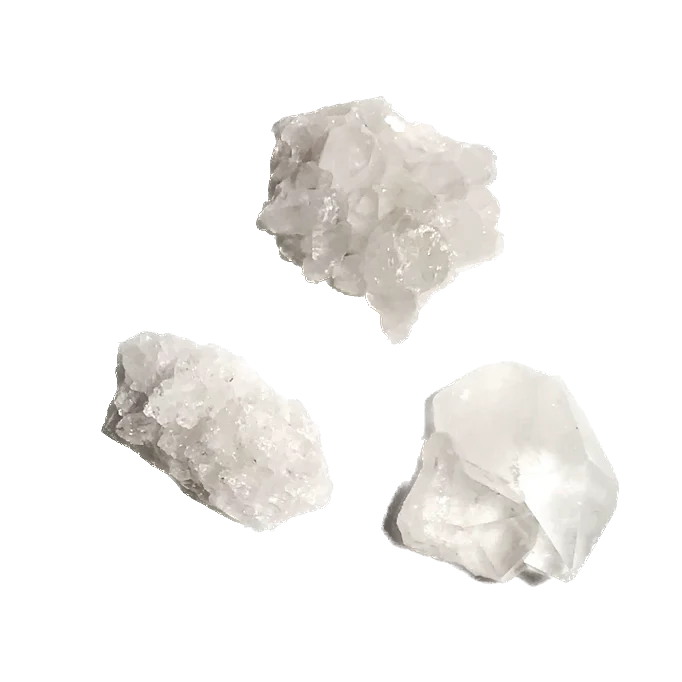 Clear Crystal Quartz Clusters Background Removed